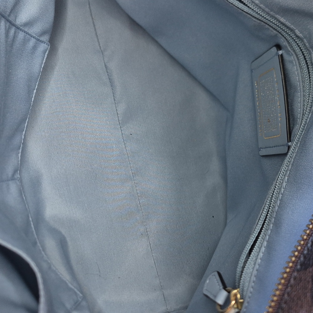 Coach Brown and Black Graphic Tote - Picture 3 of 4